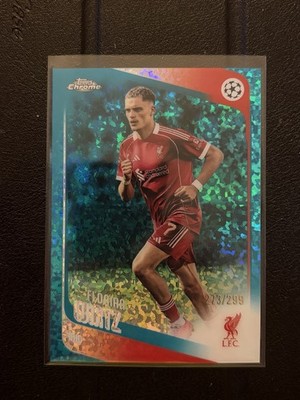 2025-26 Topps Chrome UEFA Club Competition Florian Wirtz #74 Teal Refractor /299