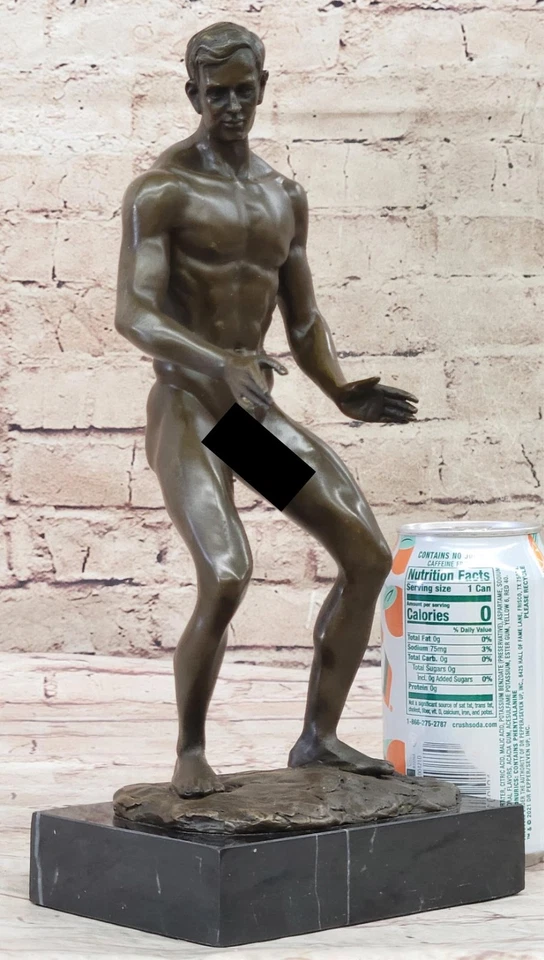 Escultura de Bronce, Estatua Hecha a Mano Gay Edición Coleccionista Hombre Desnudo Arte Gay Foto 2 de 4