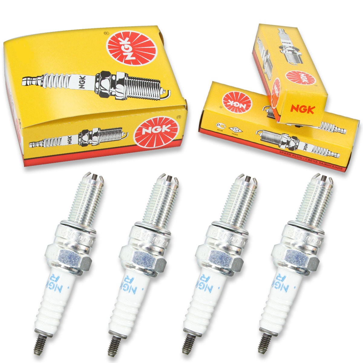 4pcs 00-01 Kawasaki ZX900 Ninja ZX-9R NGK Standard Spark Plugs