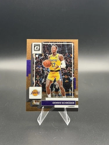 2022-23 Panini Donruss Optic Dennis Schroder #111 Copper Glitter Prizm /99