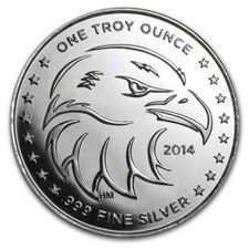 1 oz Silver Round - APMEX (2014 Eagle Eye) 66.33 per troy oz