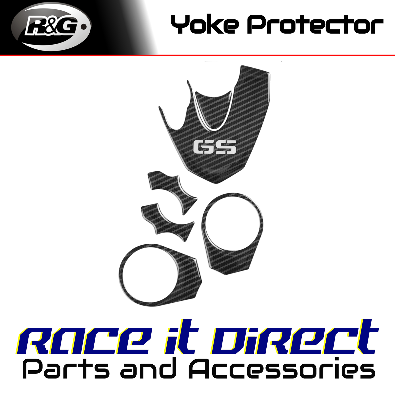 R&G - RD-YB10CF - Red Dynamic Fuel Cap / Yoke Protectors