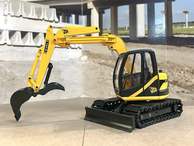 #ad Joal 1 35 Scale JCB JZ 70 Tracked Offset Boom Excavator w Custom Hydraulic Thumb $89.95