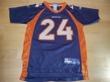 Vintage Champ Bailey Denver Broncos Boys Medium Sz10/12 Jersey Football Reebok 