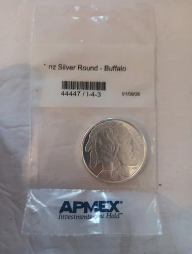 1 oz Silver Round - Buffalo Highland Mint Free Shipping