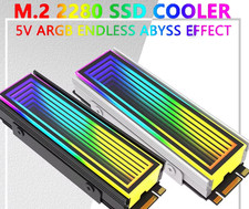 M.2 NVMe SSD Heatsink 2280 Aluminum Cooling Fin Thermal Pad Gaming PC Kit