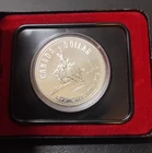 1975 Royal Canadian Mint Commemorative Silver Dollar, Original Box, 50% Silver