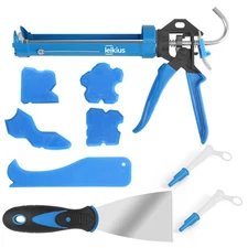 Professional Caulk Guns, Heavy Duty Caulking Gun,Thrust Ratio 14:1,No-Drip Rotat