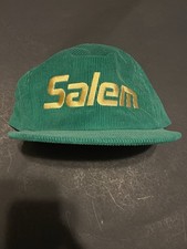Salem Vintage 1990's Corduroy Snapback Trucker Hat Green
