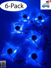 6pack:Enermax Twister 90mm Blue LED 3pin 12V ON/OFF CPU/Case Cooler Fan XUCEV9N