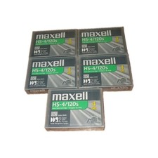 Maxell HS-4/120s DSS2 4mm Data Cartridge 120m/394ft Lot of 5 SEALED! NEW!