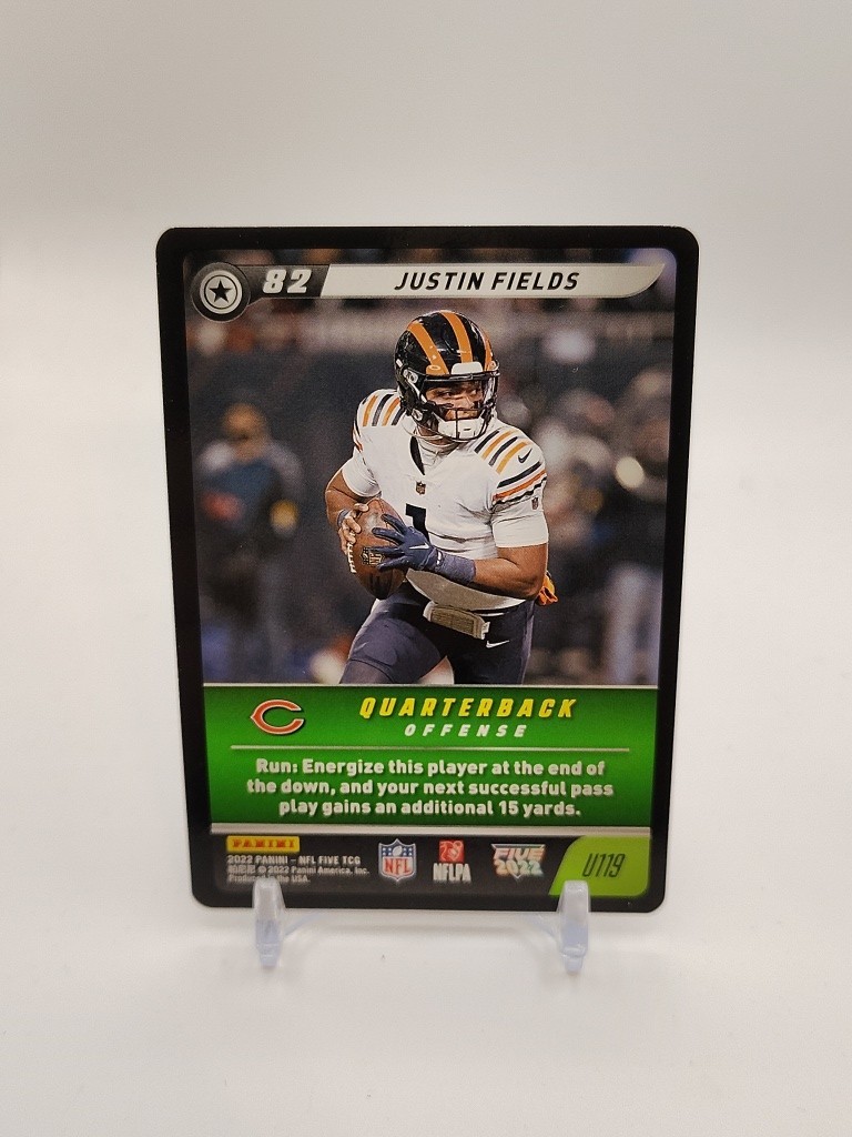 2022 Panini NFL Five #U119 Justin Fields Uncommon Chicago Bears