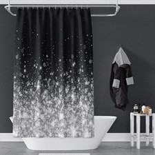 OERJU 60x72inch Sparkly Dots Shower Curtain Beautiful Romantic Dreamlike Nigh...