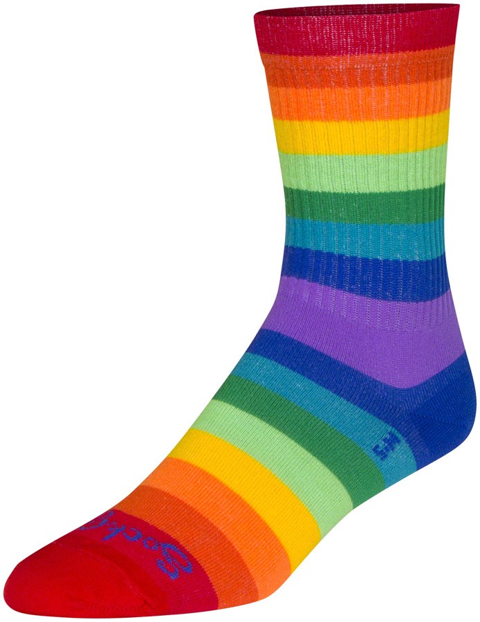 Носки SockGuy Rainbow Crew из эластичной синтетической сетки унисекс 6 3590₽