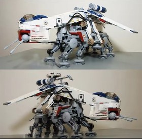 Star Wars Dropship with AT-OT Walker Lego Replica #10195 with minifigures