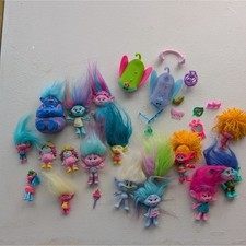 DreamWorks Trolls Figure Lot | Poppy Branch Mini Trolls Creatures Accessories