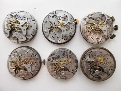 Landeron cal. 48 Swiss made lot of vintage movements - for use of parts