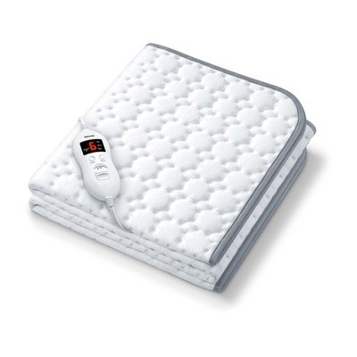Beurer UWB55 Heated Mattress Pad with 8 Temperature Settings & Ultra-Soft Fle...