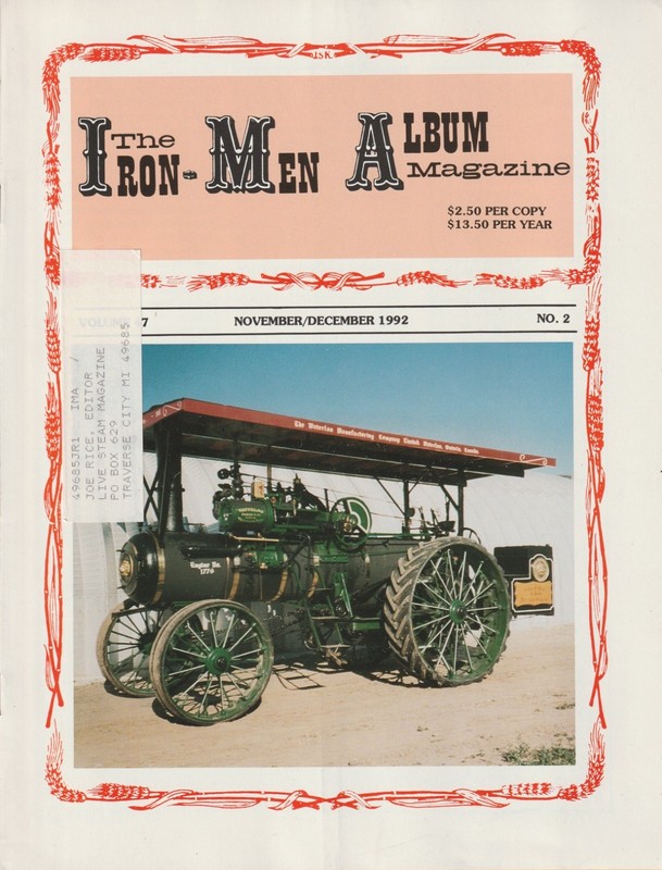 The Iron-Men Album Magazine Volume 47 Number 2 November/December 1992