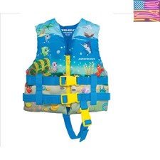 USCG Approved Infant  Child Life Vest - 0-30lbs  30-50lbs, Fun Ocean Design