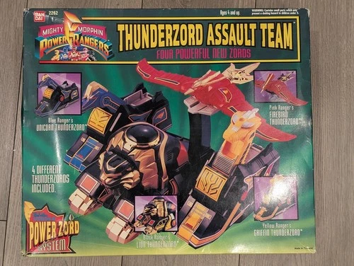 Vintage 1994 Bandai Mighty Morphin Power Rangers Thunderzord Assault Team