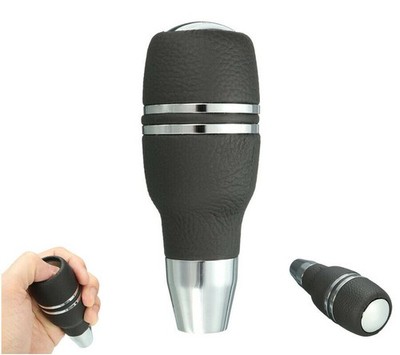 Universal Car Automatic Gear Stick Shift Knob Shifter Handle Lever Button Black