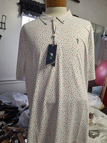 William Murray Herren Poloshirt Pin hoch Größe XXXL Einzelhandel $ 88