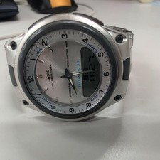 [Working Condition] CASIO Analog-Digital Metal Band Watch AW-80D
