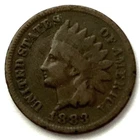 1883  FINE. INDIAN HEAD CENT