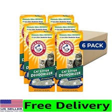 Unscented Baking Soda Cat Litter Deodorizer   20 Oz Pack of 6 for Daily Use