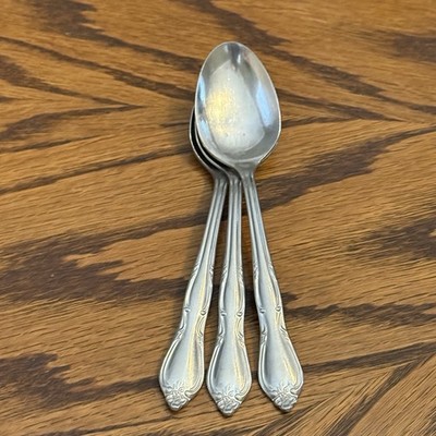Oneida WM A Rogers Montclair 3 Teaspoons Stainless Flatware 6 
