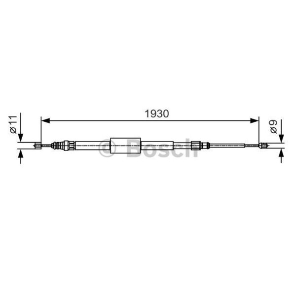 Bosch Handbremsseil Bremsseil Hinten Links Rechts FüR Renault Megane II-image