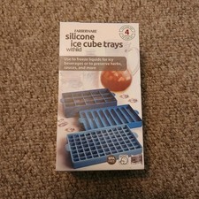 Farberware Silicone Ice Cube Trays with Lid Small Large Cubes Water Bottle Stick