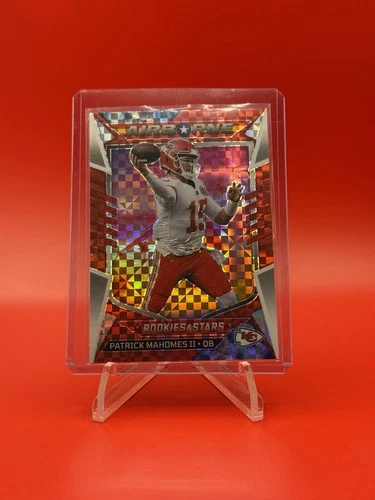2022 Panini Rookies & Stars - Airborne Patrick Mahomes II #AI-3 Red Plaid Prizm