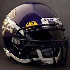 *CUSTOM* EAST CAROLINA PIRATES NCAA Schutt XP GAMEDAY Replica Football Helmet