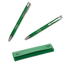 Schreibset Kugelschreiber und Druckbleistift Geschenkset aus Aluminium in Etui