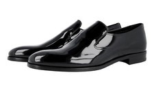 PRADA Patent Leather Black Tie Wedding Opera Dress Shoes NEW -  US 7 EU 40