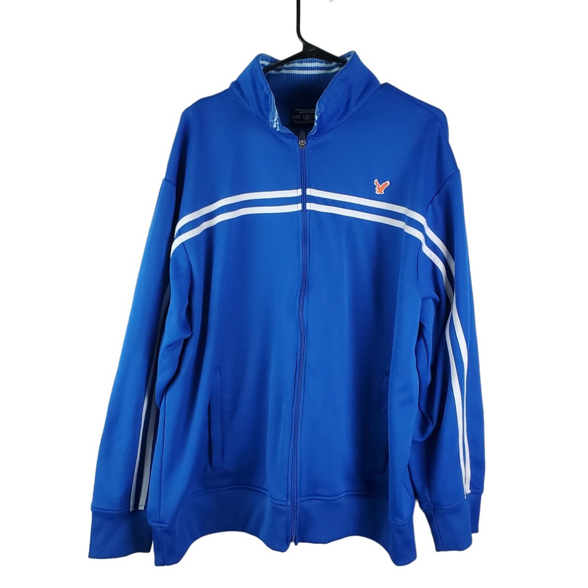 VTG American Eagle Outfitters Track Jacket Mens 2XL Blue Los VTG American Eagle Outfitters Track Jacket Mens 2XL Blue Los