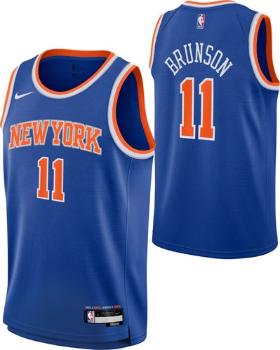 Jalen Brunson New York Knicks Nike Swingman Trikot Icon Edition Jugend Small