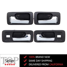 4pcs Fit for 90-93 Honda Accord 4 Door Sedan Black Inner Inside Door Handle Set