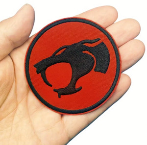 Official Thundercats Logo Patch Sew On Iron On | Round 3 In Red Black Nwot 657a78a06da06e4f81cd0023 - Foto 3