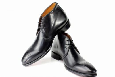 Ivan Troy Andre Black Men's Leather Dress Ankle Boots Ivan Troy / Made in Italy