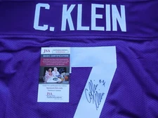 Collin Klein signed Kansas K State Wildcats sewn on XL jersey JSA COA