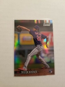 2021 Topps Stadium Club Chrome Triston McKenzie RC #141 Refractor Indians