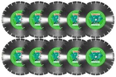 10PK-14'' Concrete Masonry Asphalt 12.9MM High SEG MORE Diamond Saw Blade-BEST