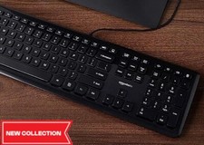 Low-Profile Wired USB Keyboard US Layout (QWE...