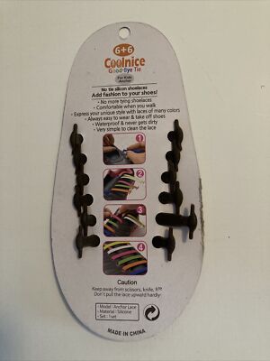 Coolnice Original Good-Bye Tie 6+6 No Tie Silicone Shoe 