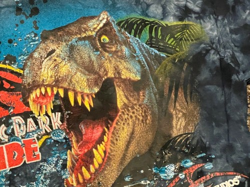 Vintage JURASSIC PARK - The Ride Universal Studios Hollywood tie dye shirt Small - Picture 3 of 10