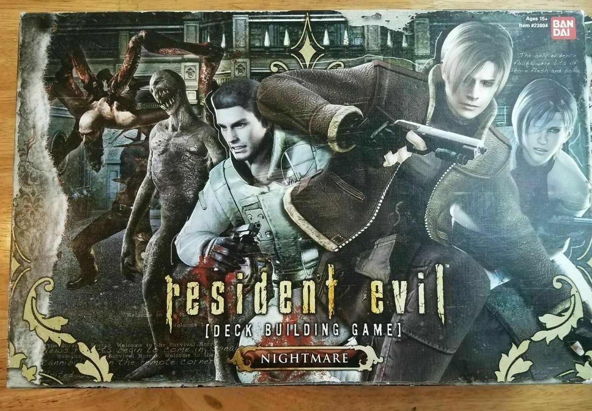 RESIDENT EVIL DECK BUILDING GAME NIGHTMARE EXPANSION IN BOX WITH