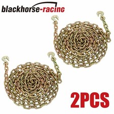 2pc 516 X 20 G70 Chains Tow Chain Binder Tie Down Flatbed Truck Trailer Chain